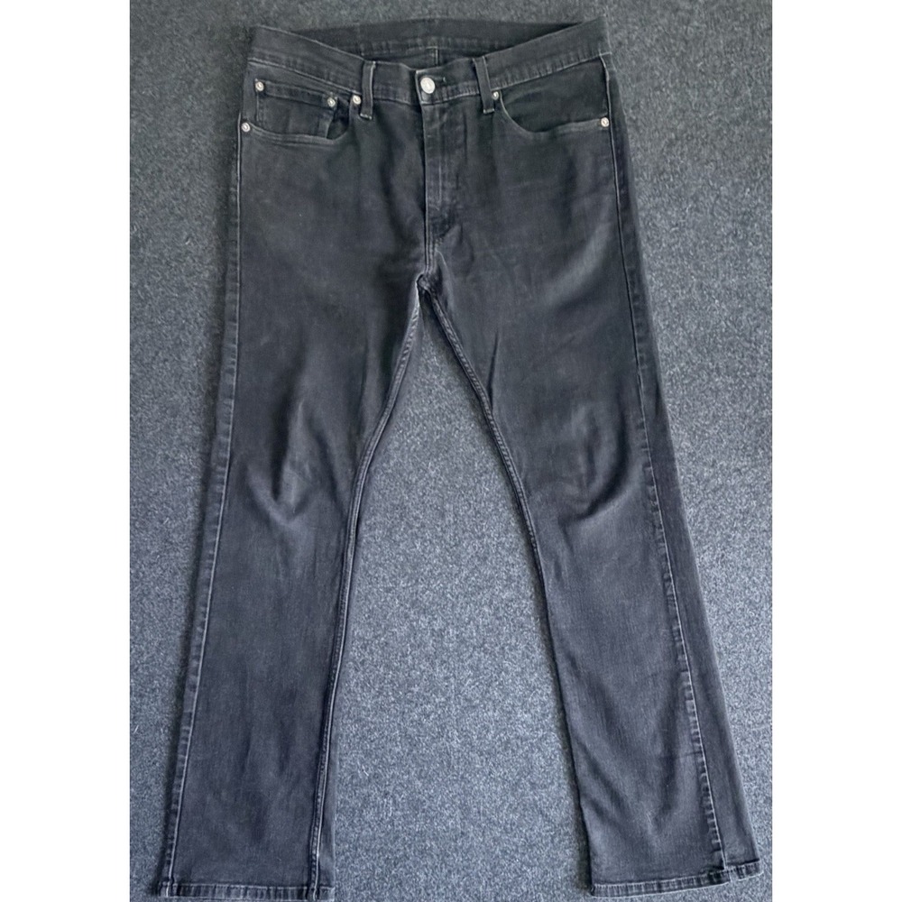 Levis 527 Jeans Men's 34x34 (fit 34x33 see pic) Black Slim Bootcut Denim Western